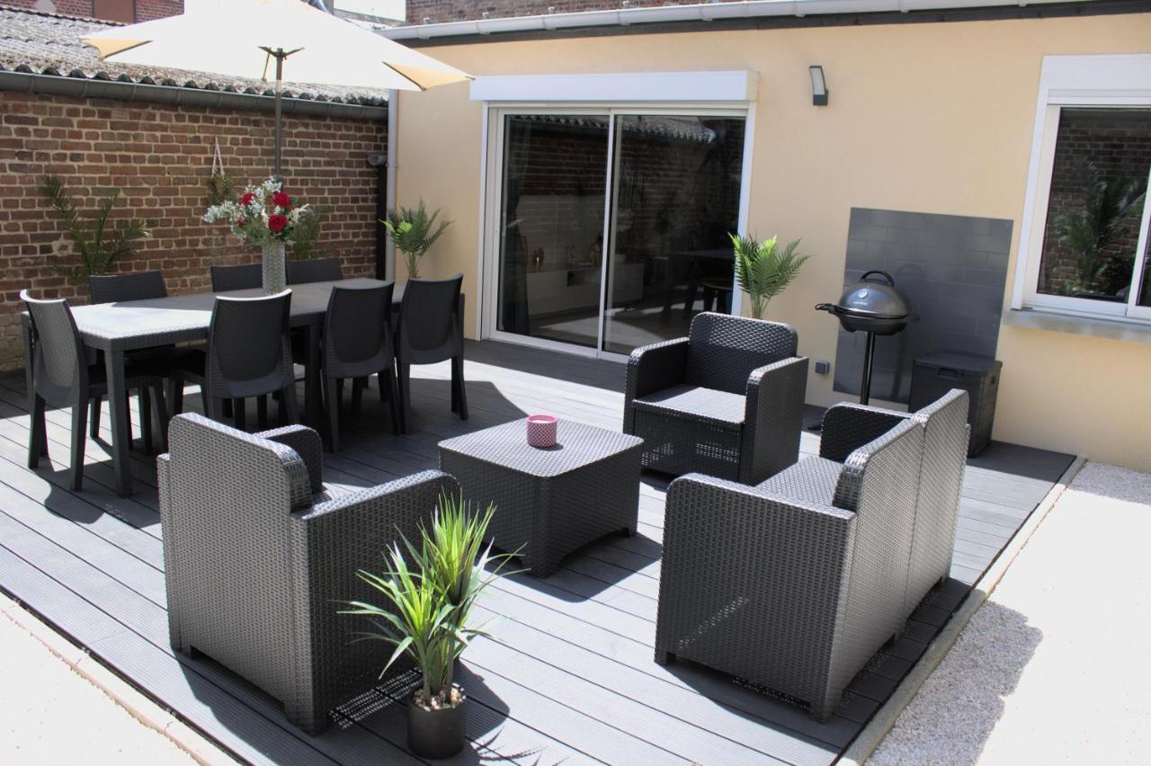 L'Escale Tropicale, Appartement Independant Avec Terrasse Privative Saint-Quentin  Zewnętrze zdjęcie