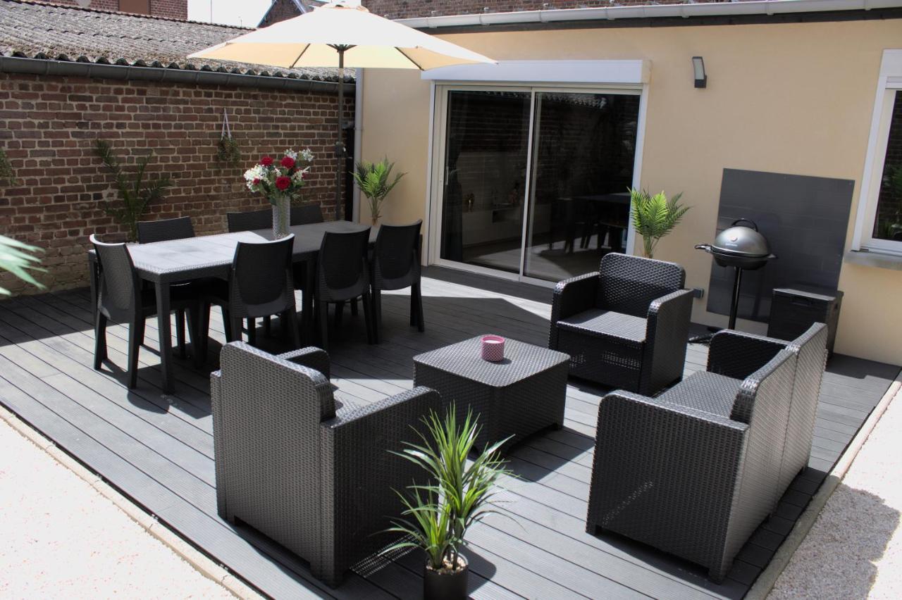 L'Escale Tropicale, Appartement Independant Avec Terrasse Privative Saint-Quentin  Zewnętrze zdjęcie