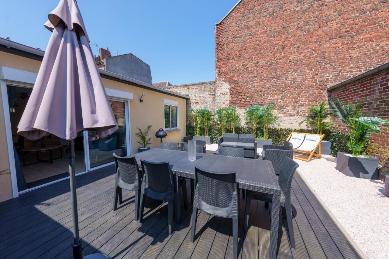 L'Escale Tropicale, Appartement Independant Avec Terrasse Privative Saint-Quentin  Zewnętrze zdjęcie