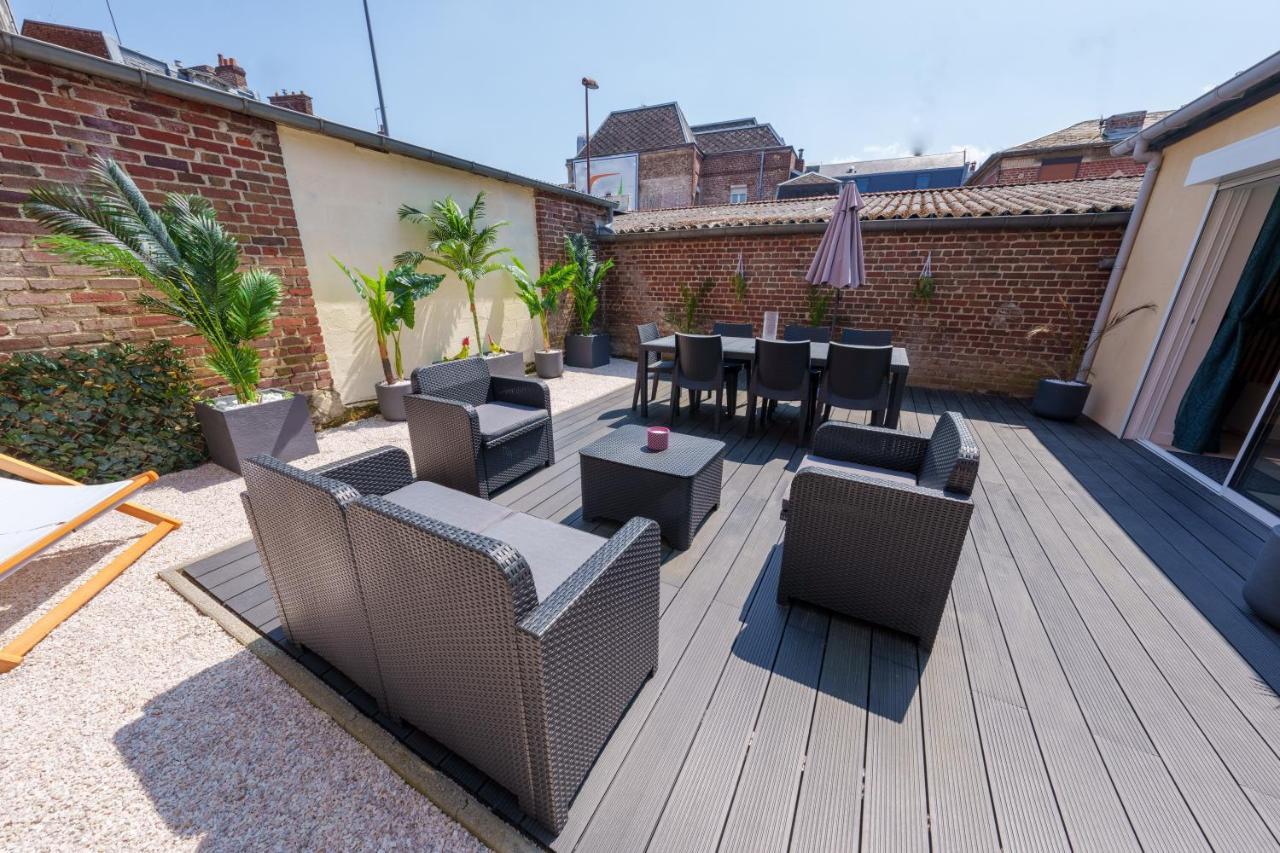 L'Escale Tropicale, Appartement Independant Avec Terrasse Privative Saint-Quentin  Zewnętrze zdjęcie